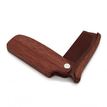 Fantaisie nouveau design hommes barbe cheveux toilettage poche moustache peigne en bois